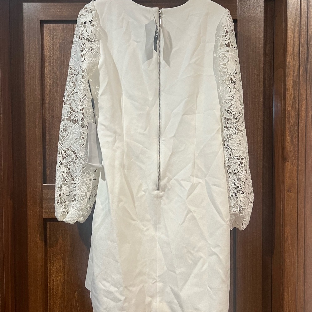 White House Black Market Sheath Dress with Bishop Sleeves